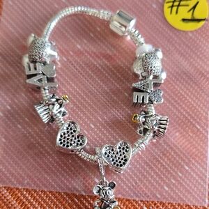 Disney MICKEY MOUSE Charm Bracelets  #1